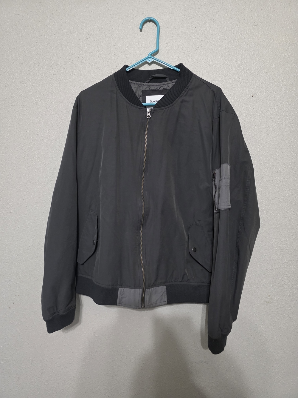 Goodfellow & Co Charcoal Gray Bomber Jacket